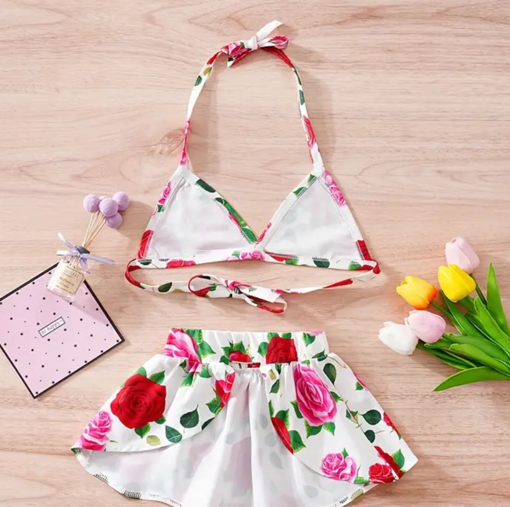 Sammy Dog Swimwear | Floral Print Dog Swim Outfit
