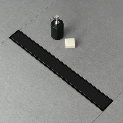 28″ Linear Shower Drain, 304 Stainless Steel — Grate or Tile-In Cover