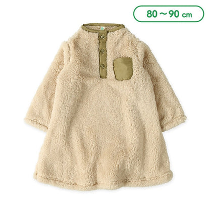 西松屋 ELFINDOLL ナッピングフリース長袖ワンピース 正規品