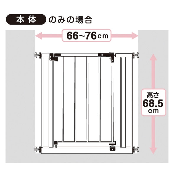 [ ケース販売 ]  SmartAngel  ベビースチールゲート（ホワイト）×3個入 [西松屋]【日本出荷】