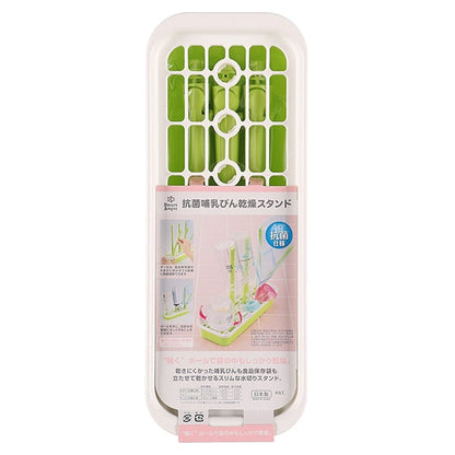 【日本製】[ ケース販売 ]  SmartAngel  抗菌哺乳びん乾燥スタンド（グリーン）×36個入 [西松屋]【日本出荷】