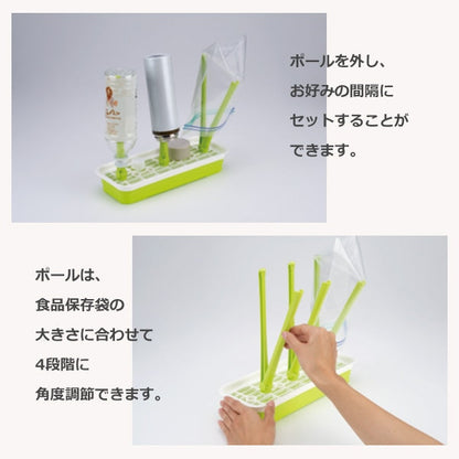 【日本製】[ ケース販売 ]  SmartAngel  抗菌哺乳びん乾燥スタンド（グリーン）×36個入 [西松屋]【日本出荷】