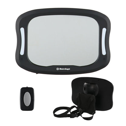 [ ケース販売 ]  SmartAngel  LEDライト付き ベビーミラー×24個入 [西松屋]【日本出荷】