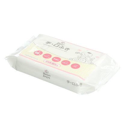 【日本製】[ ケース販売 ]  SmartAngel  手・口ふき 640枚（80枚×8個）×6個入 [西松屋]【日本出荷】