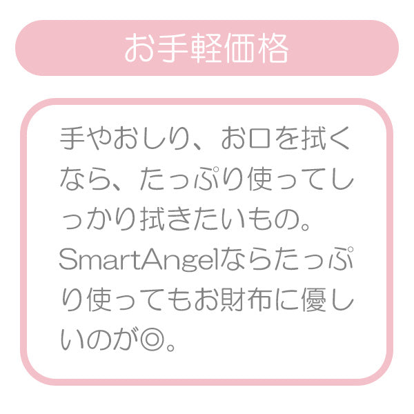 【日本製】[ ケース販売 ]  SmartAngel  おでかけおしりふき 90枚（30枚×3個）×24個入 [西松屋]【日本出荷】