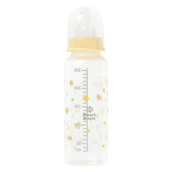 [ ケース販売 ]  SmartAngel  哺乳びん3本組 プラスチック製 250ml（スター）×24個入 [西松屋]【日本出荷】