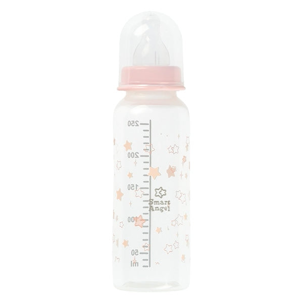 [ ケース販売 ]  SmartAngel  哺乳びん3本組 プラスチック製 250ml（スター）×24個入 [西松屋]【日本出荷】