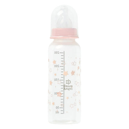 [ ケース販売 ]  SmartAngel  哺乳びん3本組 プラスチック製 250ml（スター）×24個入 [西松屋]【日本出荷】