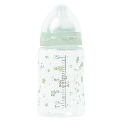 [ ケース販売 ]  SmartAngel  広口哺乳びん2本組 プラスチック製 250ml（スター）×24個入 [西松屋]【日本出荷】