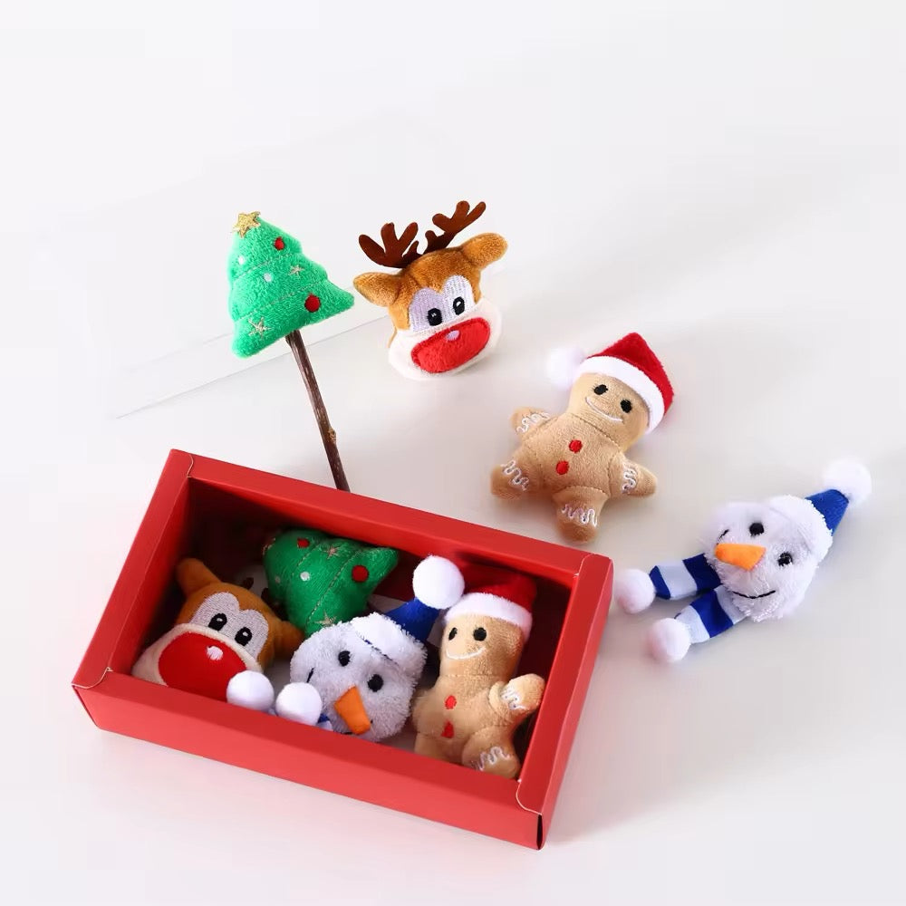 Holiday Plush Toy Gift Box for Dogs – Festive Dog Toy Set