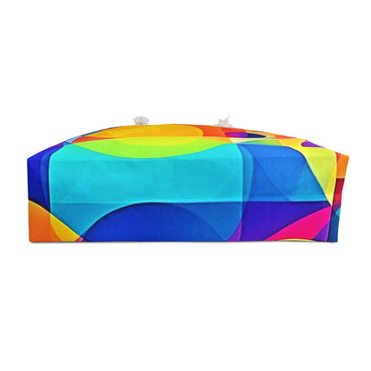 Abstract Colorful Geometric Pattern Weekender Bag