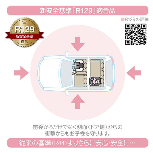 [ ケース販売 ]  SmartAngel  ハイバックジュニア-BK×1個入 [西松屋]【日本出荷】