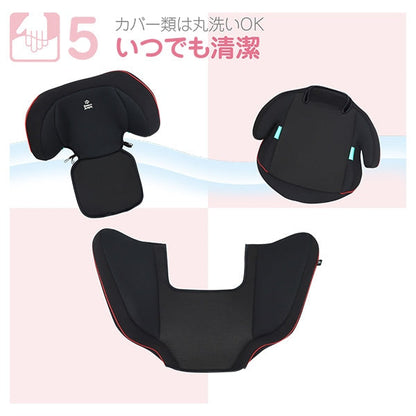 [ ケース販売 ]  SmartAngel  ハイバックジュニア-BK×1個入 [西松屋]【日本出荷】