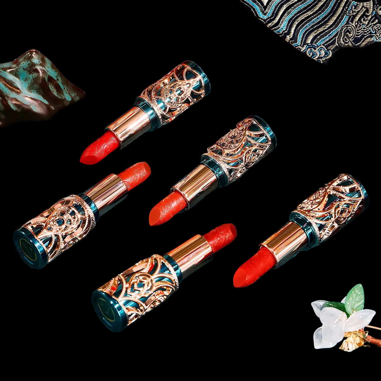 Soft Mist Satin Lipstick Set – 5 Vegan Shades