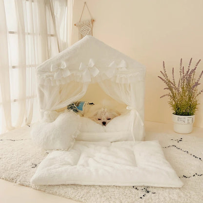 Princess Cabana Dog Bed | Dog House Style Pet Bed