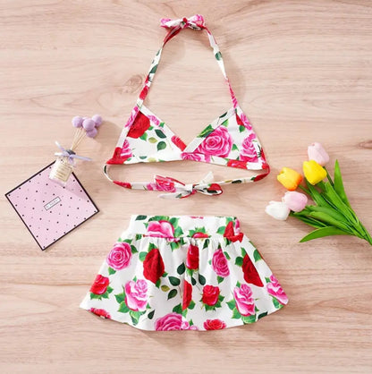 Sammy Dog Swimwear | Floral Print Dog Swim Outfit