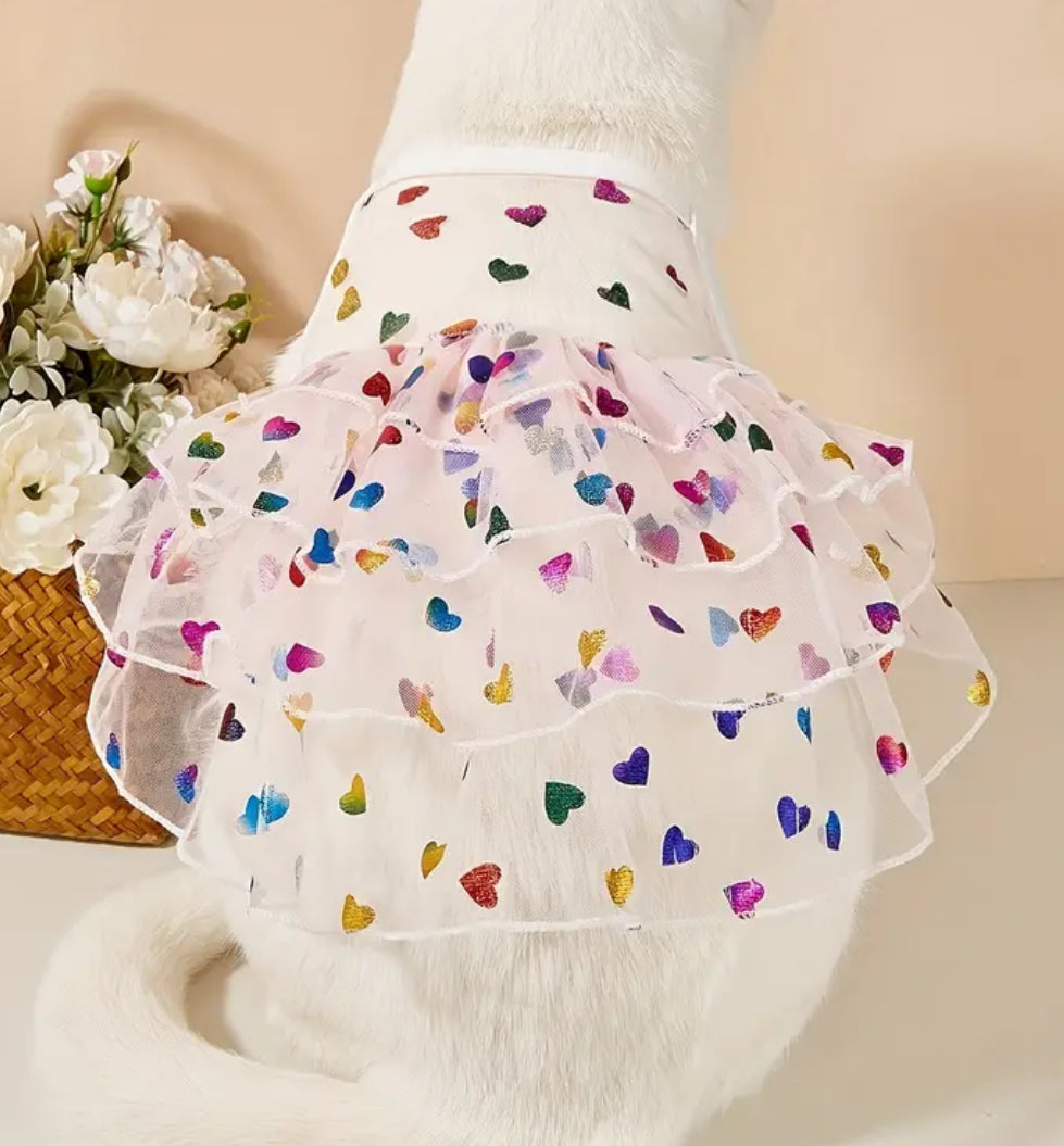 Heart Love Dog Dress | Designer Pet Dress