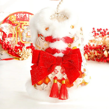 Midnight Celebration Holiday Dog Dress | New Year Occasion Outfit