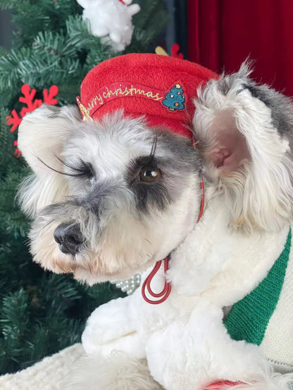 Gingerbread Christmas Dog Sweater – Holiday Knit Winter Outfit for Dogs