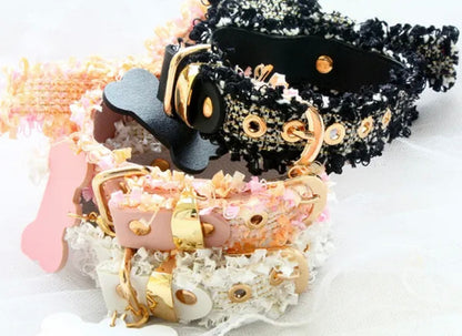 Handmade Tweed Dog Collar | Luxury Pet Collar
