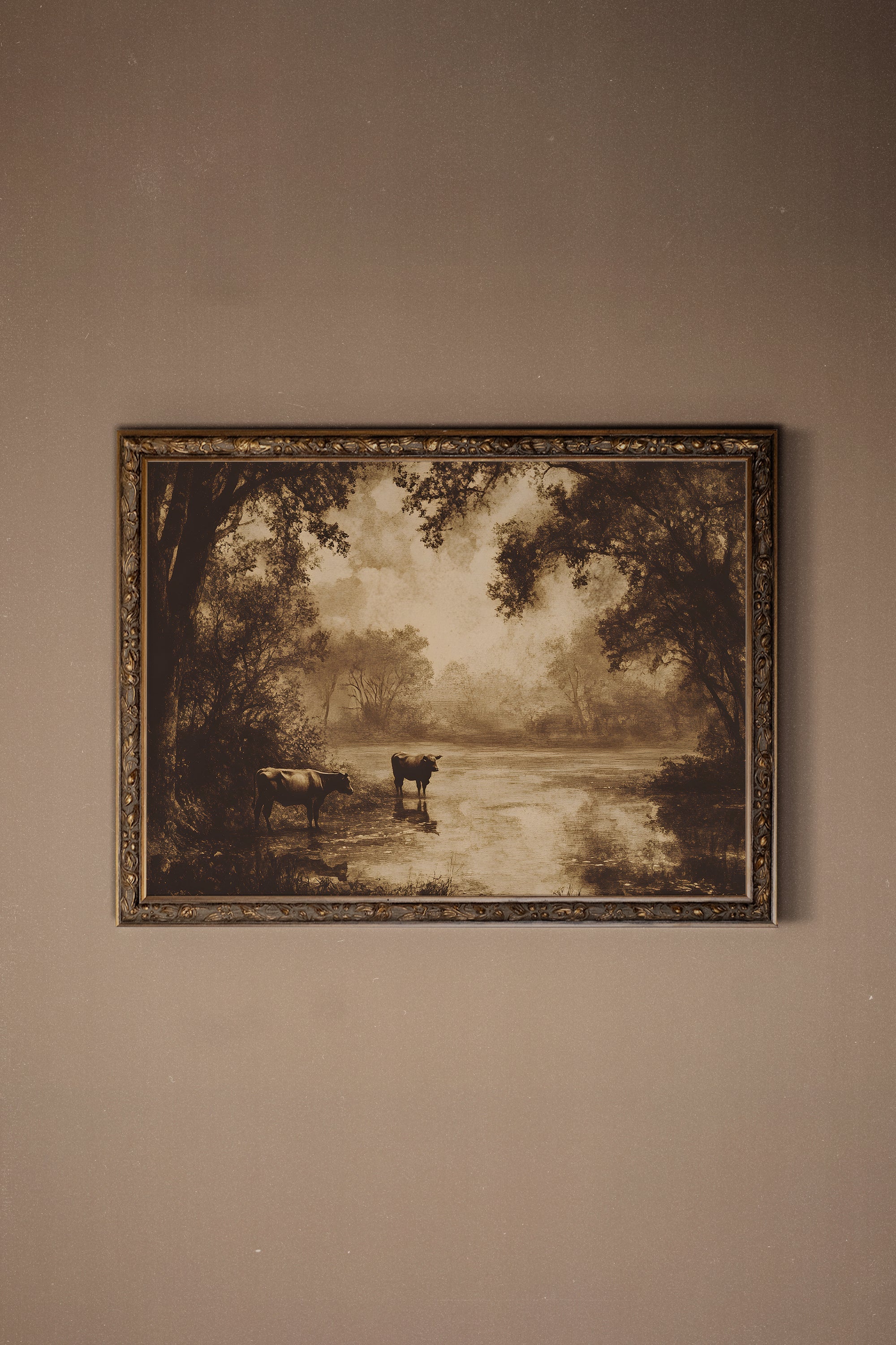 RIVIÈRE D'ANTAN, CADRE VINTAGE BRONZE