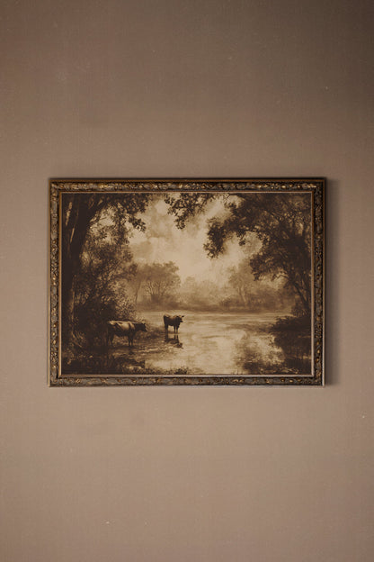 RIVIÈRE D'ANTAN, CADRE VINTAGE BRONZE