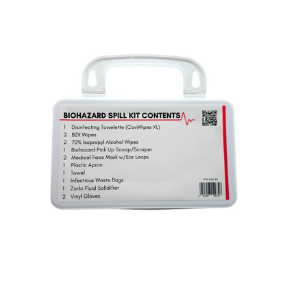 Biohazard Clean-Up Spill Kit in Plastic Case