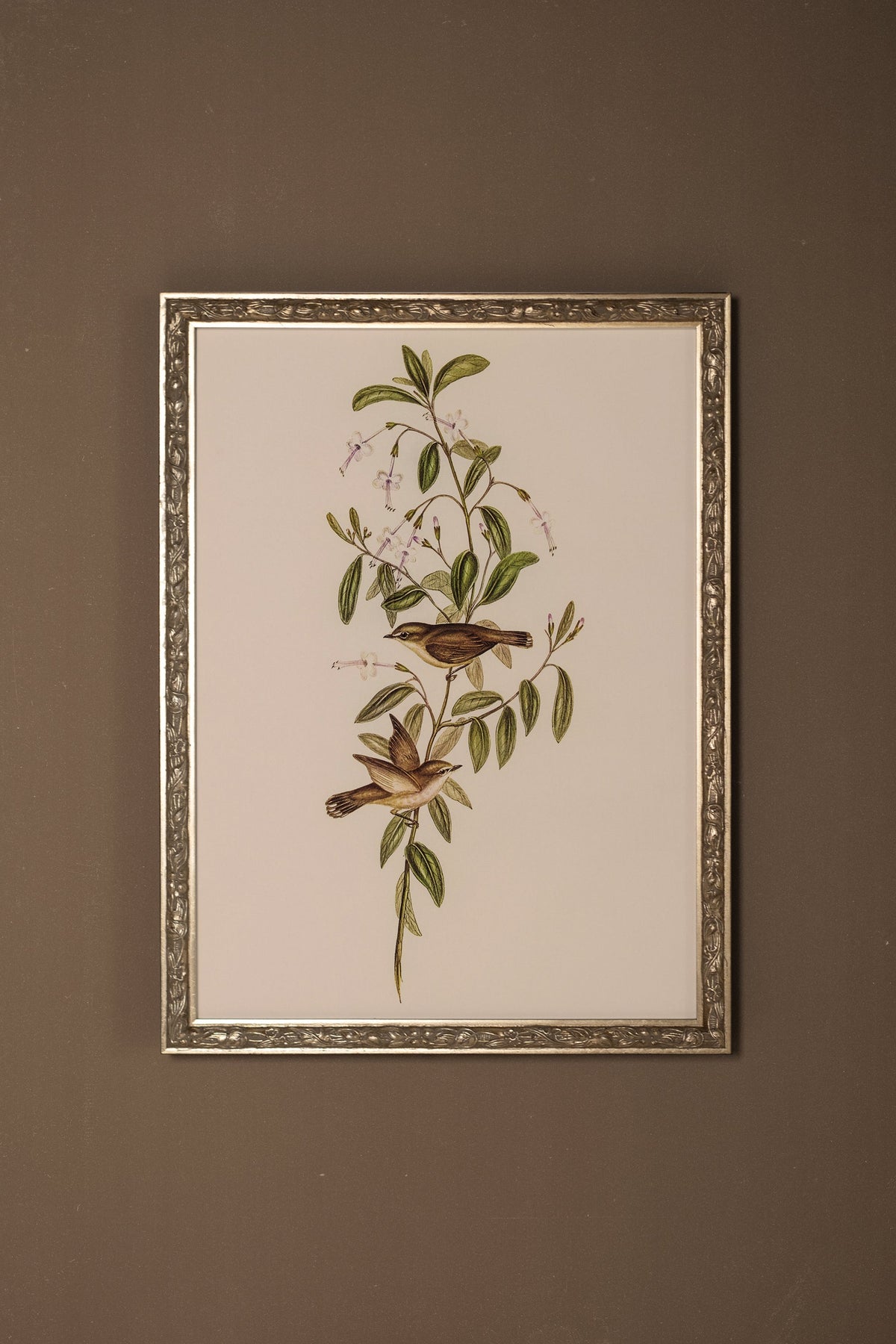 ÉVEIL PRINTANIER, CADRE VINTAGE ARGENT
