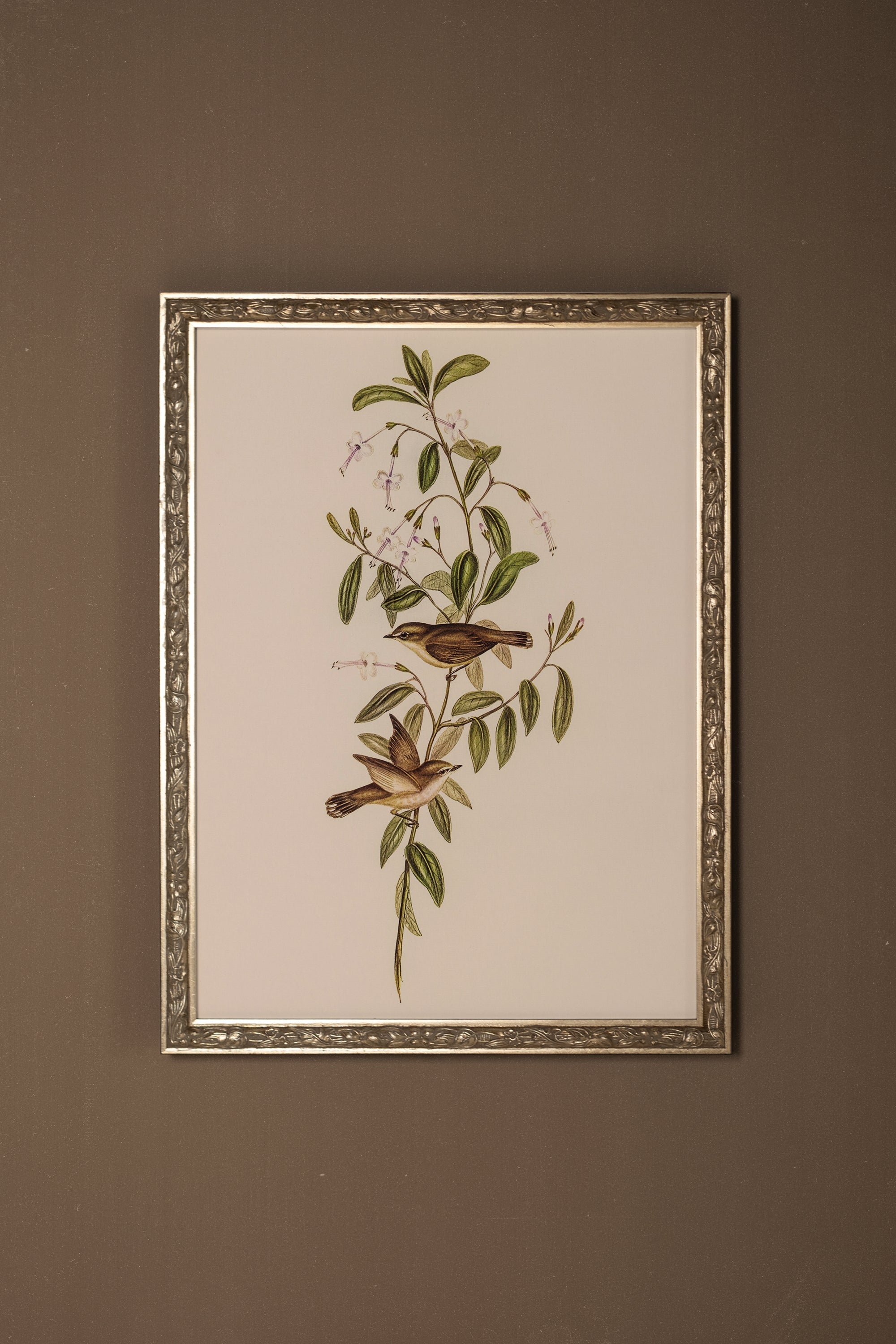 ÉVEIL PRINTANIER, CADRE VINTAGE ARGENT