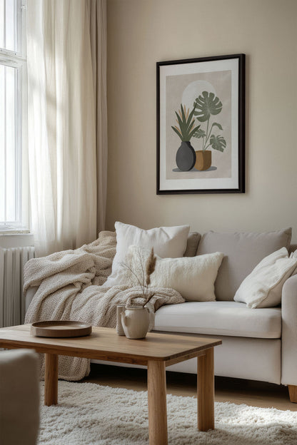 DESERT GREENS, Oeuvre sur toile étirée