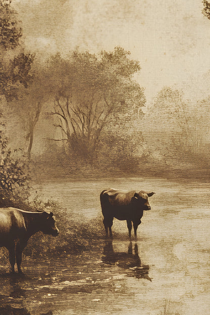 RIVIÈRE D'ANTAN, CADRE VINTAGE BRONZE