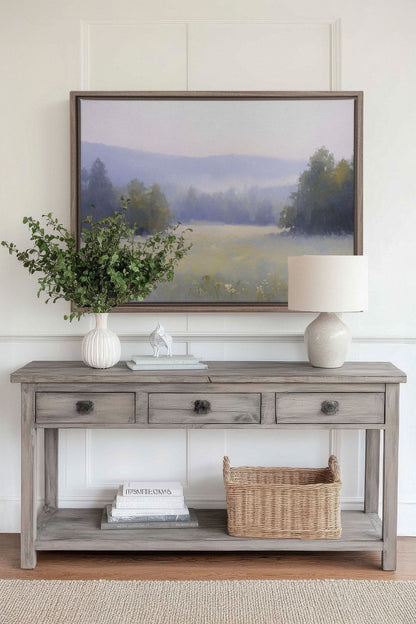 ÉVEIL CHAMPÊTRE, Oeuvre sur toile étirée