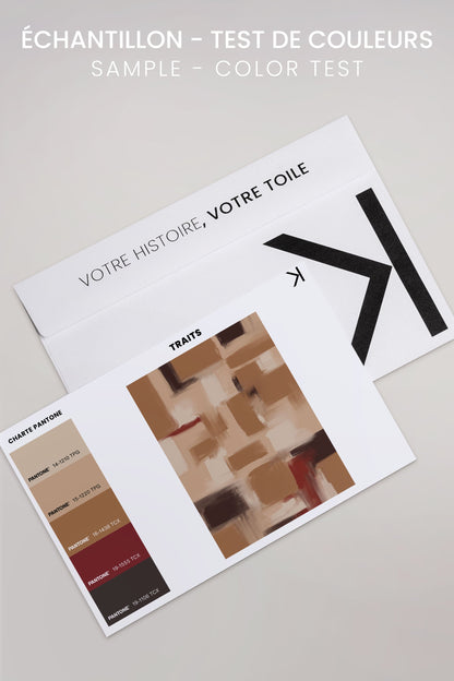 TRAITS, Oeuvre sur toile étirée