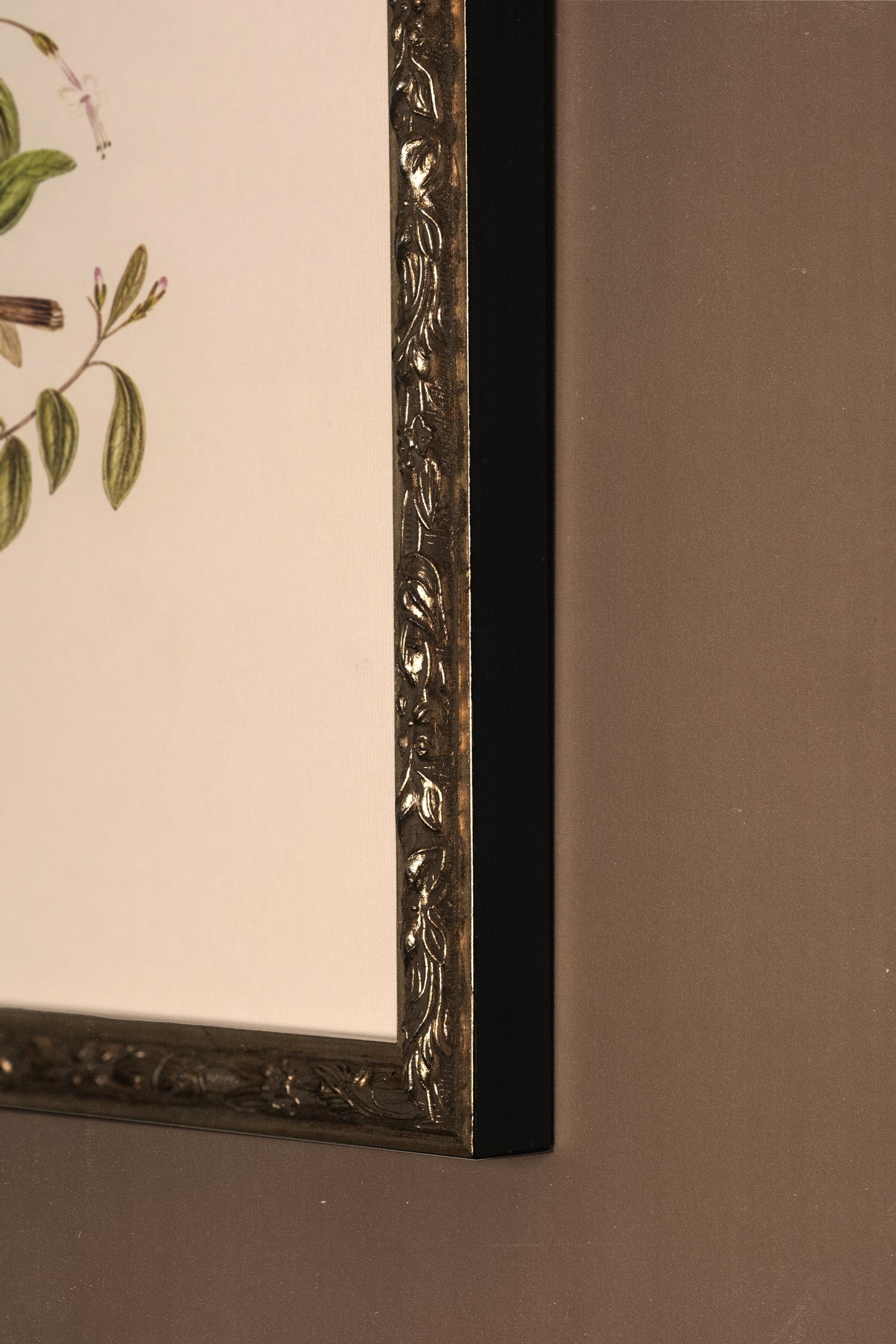 ÉVEIL PRINTANIER, CADRE VINTAGE ARGENT