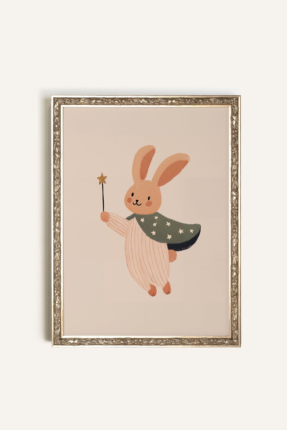 LAPIN MAGIQUE, CADRE VINTAGE ARGENT