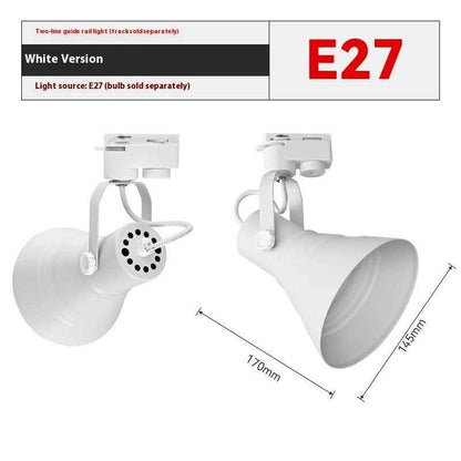 PAR38 Track Spotlight Lamp Holder Track Light Universal Swing Lampshade