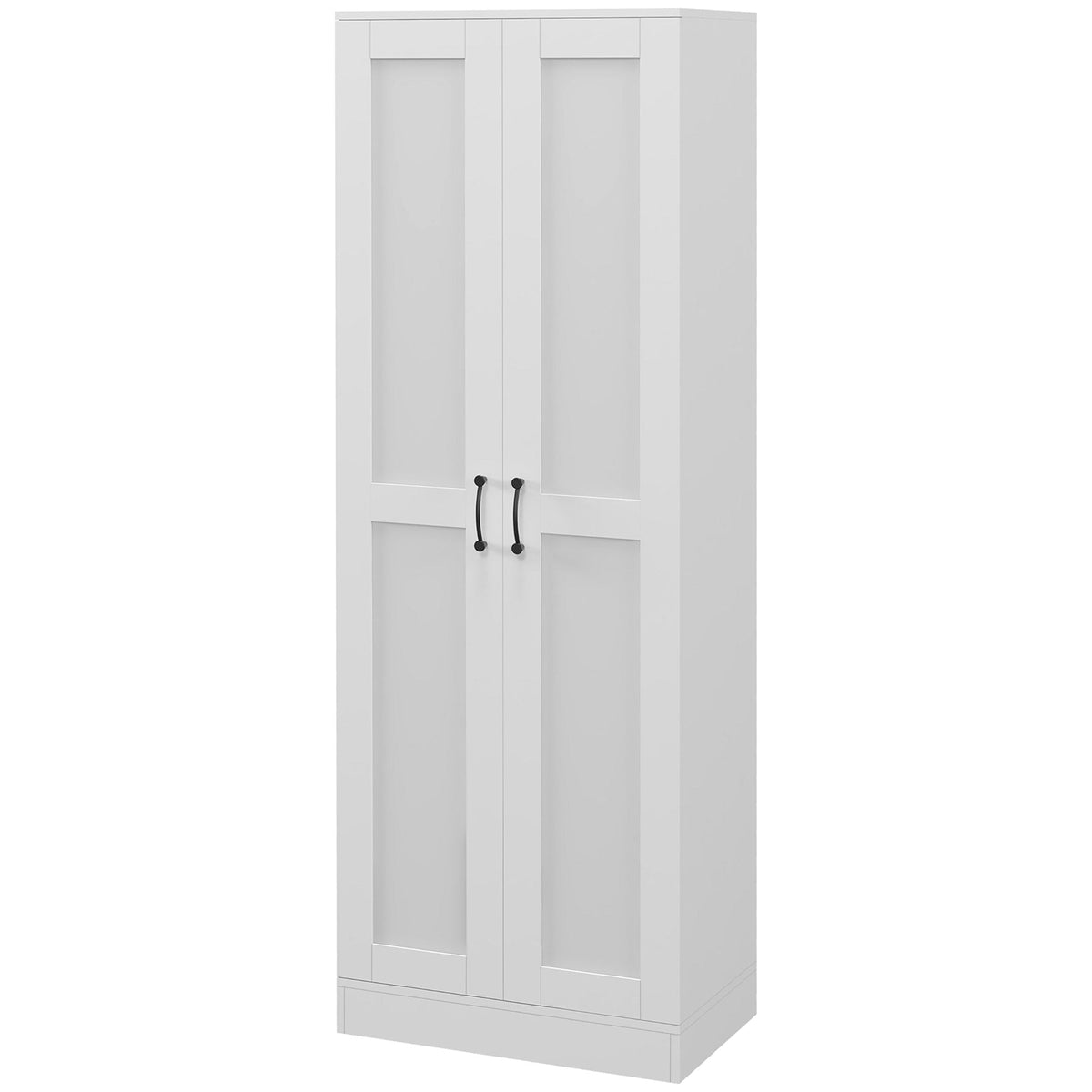 69" Tall Pantry Cabinet with Adjustable Shelves, Modern Kitchen Pantry Cabinet with Soft Close Doors, Black