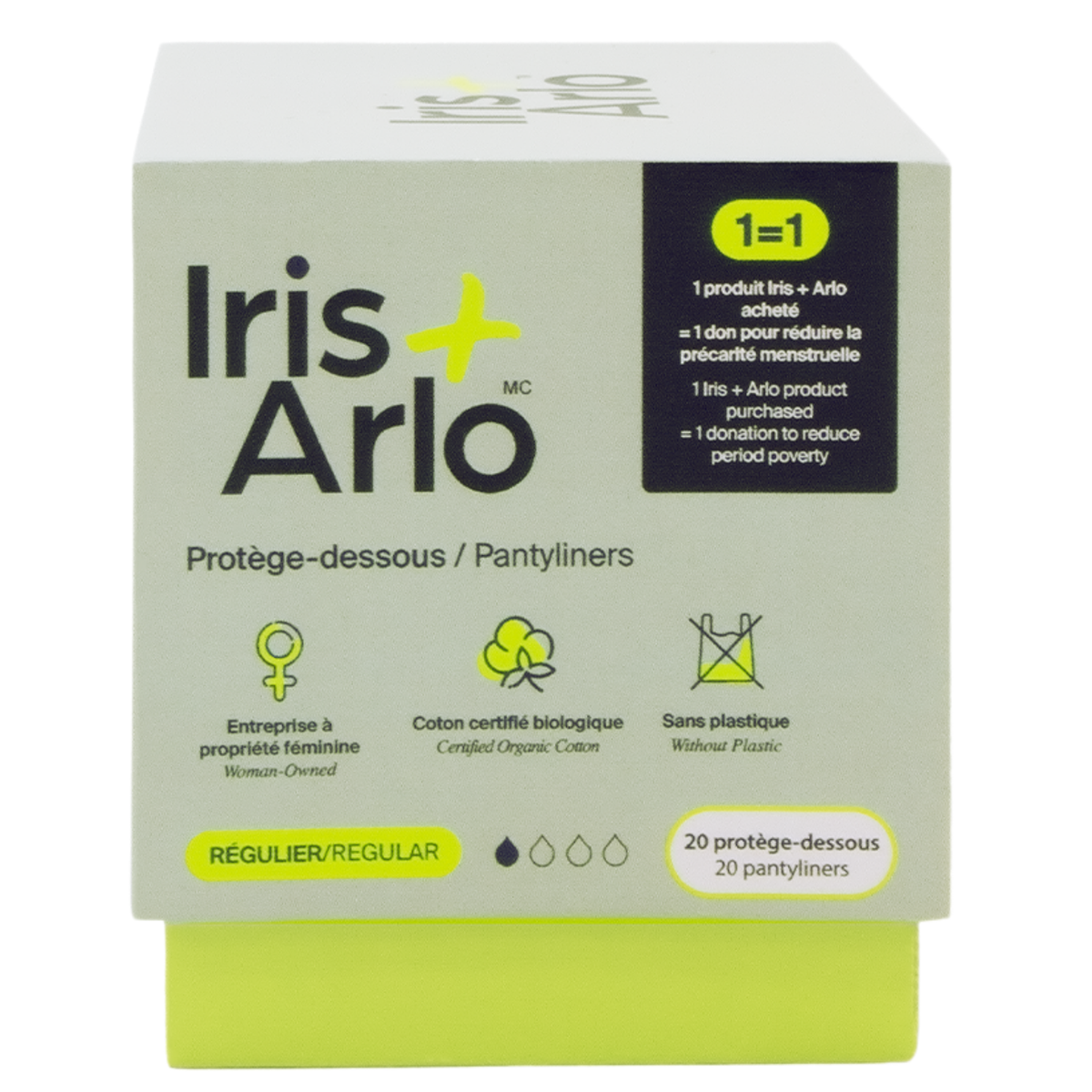 100% Organic Cotton Pantyliners