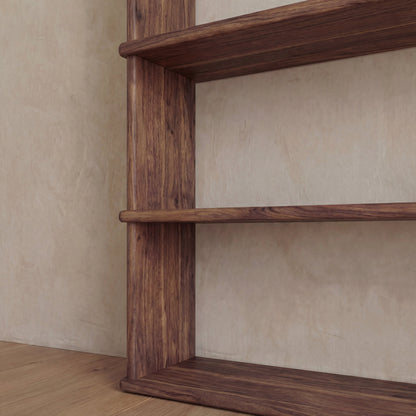 5 shelf bookcase in walnut
