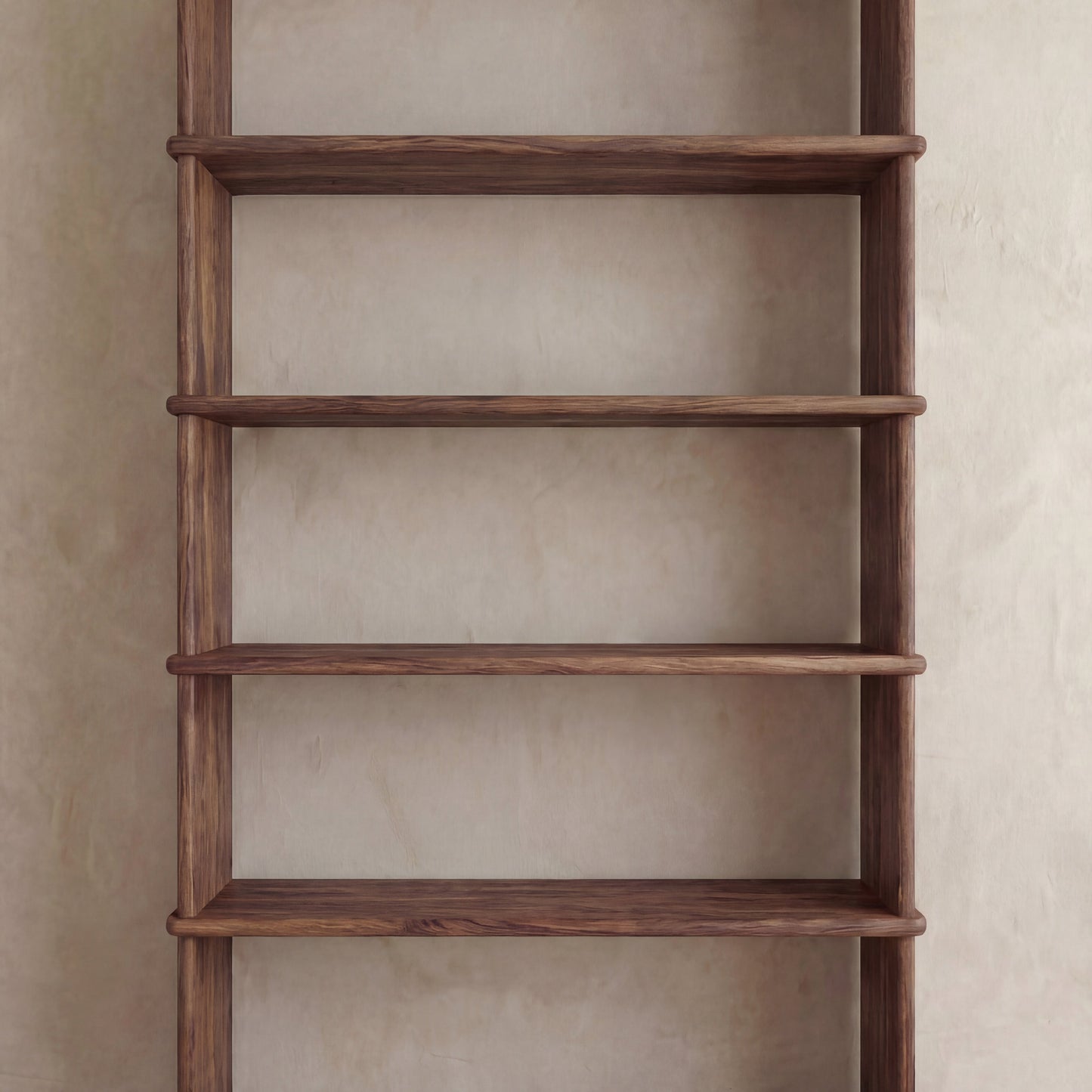 5 shelf bookcase in walnut