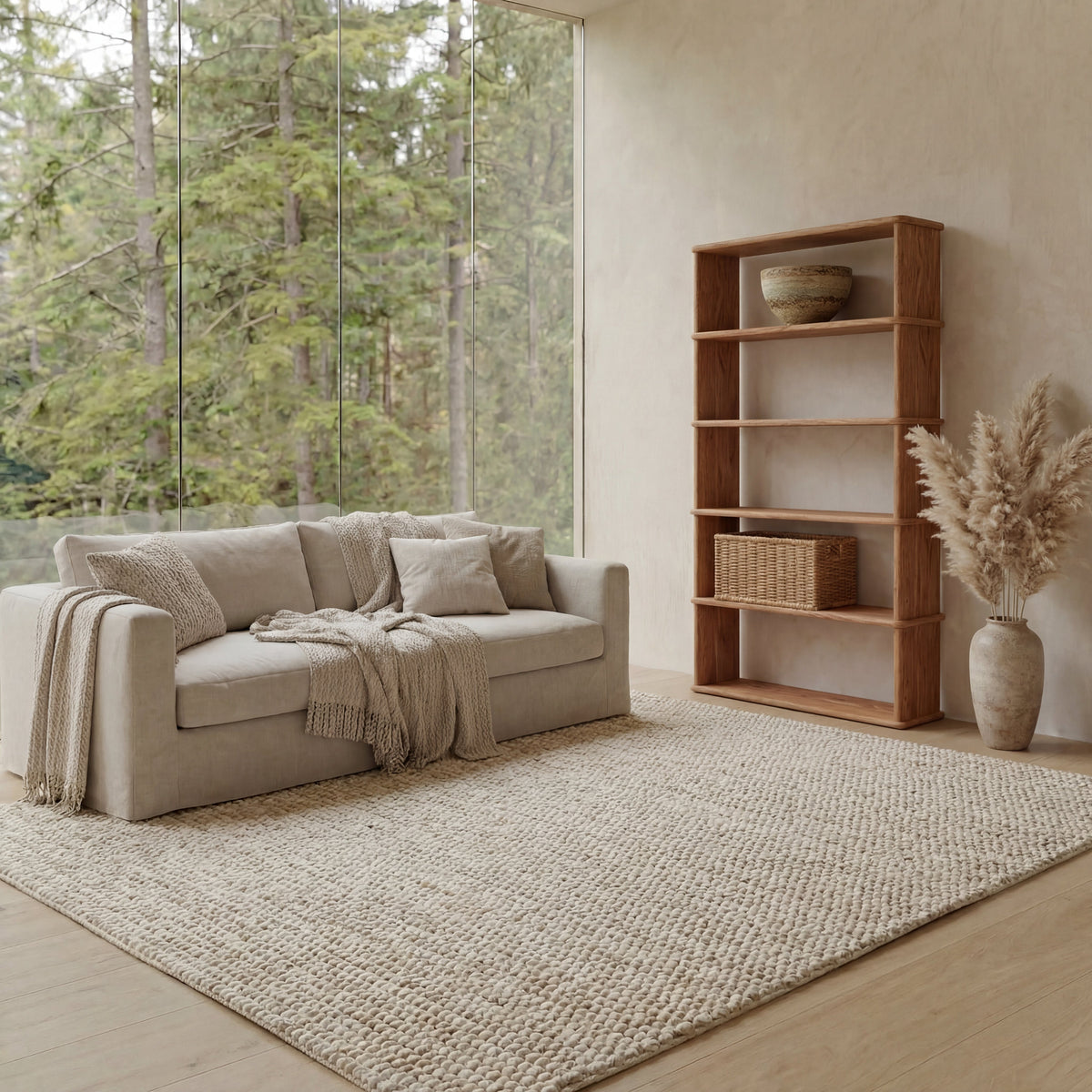 5 shelf bookcase in red oak