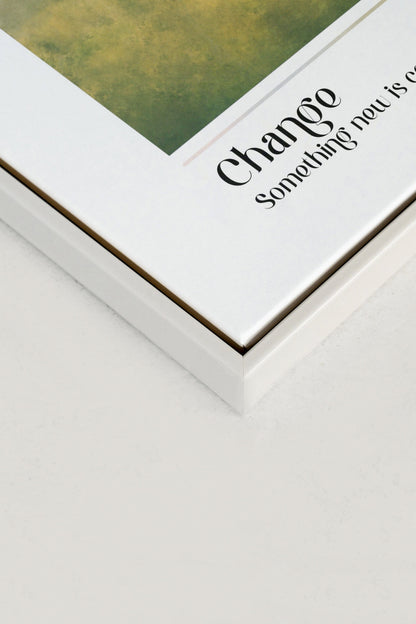 Change, Oeuvre sur toile étirée