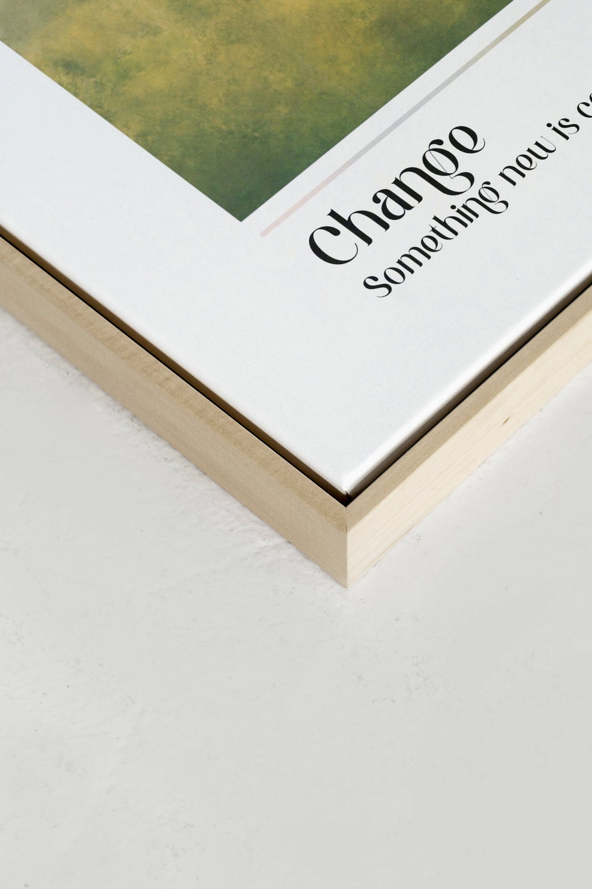 Change, Oeuvre sur toile étirée