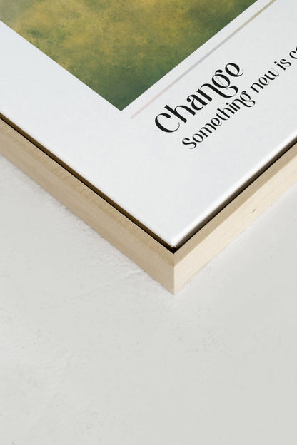 Change, Oeuvre sur toile étirée