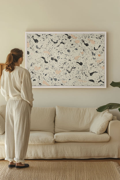ABSTRACT SPARKS, Oeuvre sur toile étirée