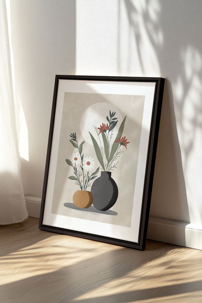 SUNLIT BLOOMS, Oeuvre sur toile étirée