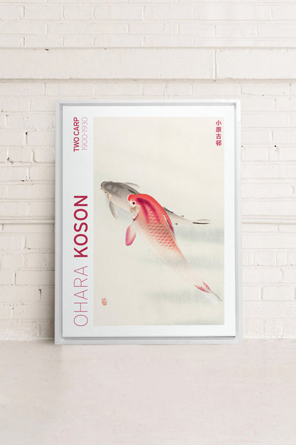 TWO CARP, Oeuvre sur toile étirée