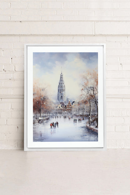 Azure Rink, Oeuvre sur toile étirée