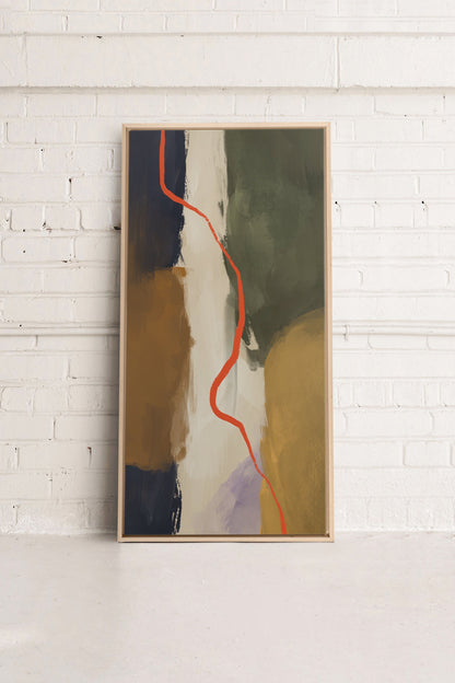 CREVASSE, Oeuvre sur toile étirée
