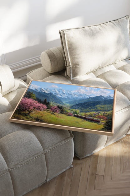 ALPINE JOURNEY, Oeuvre sur toile étirée